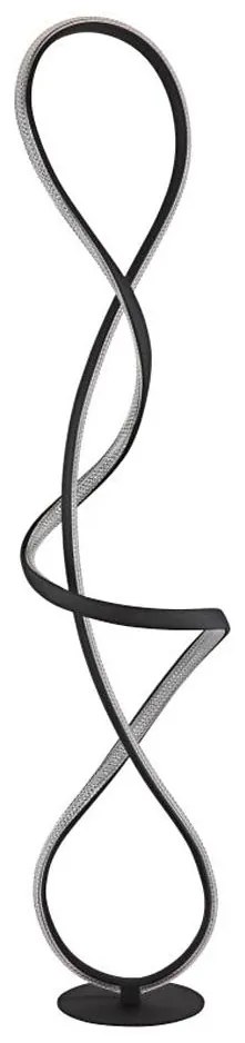 Globo 67341SS - LED Lampa podłogowa SWIRL LED/36W/230V czarna