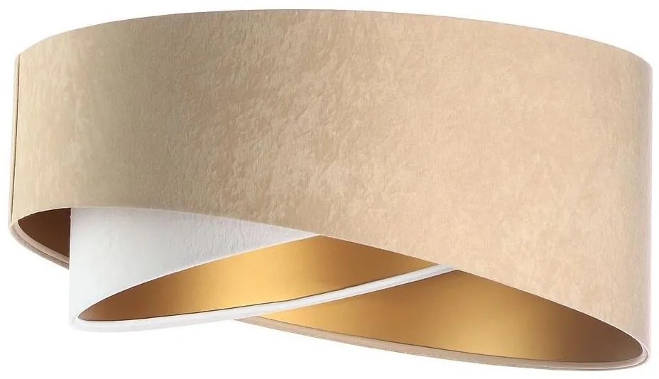 Uniwersalny klosz GALAXY E27 pr. 45 cm beż/biały/złoty