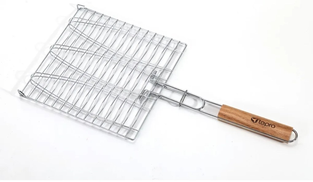 Tepro 8525 Ruszt na 3 ryby z drewnianą rączką