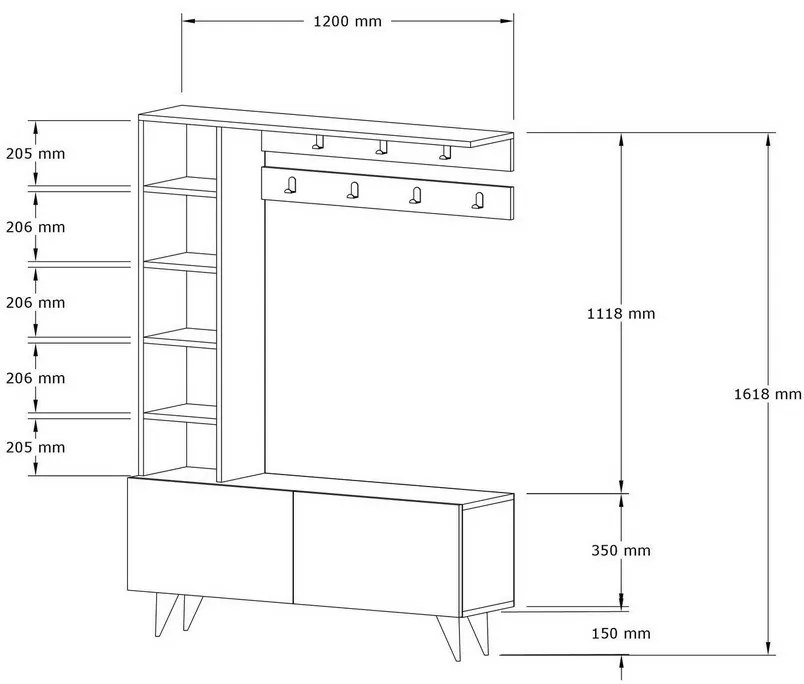 Zestaw do przedpokoju Bahar White
