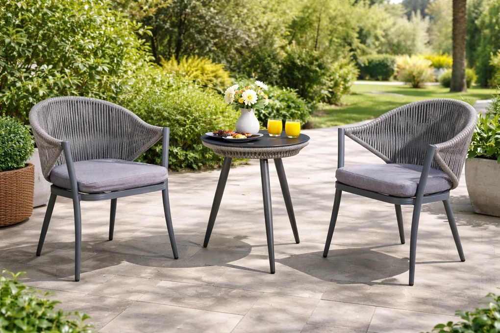 Zestaw aluminiowych mebli balkonowych Breve