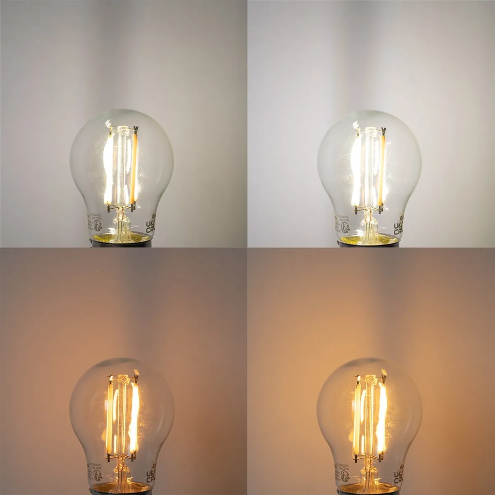 Zestaw 5 inteligentnych żarówek LED E27 P45 4.5W 470 lm 1800-4000K