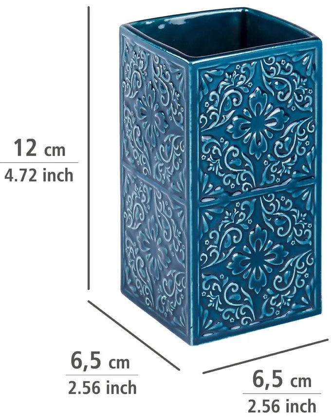 Zestaw akcesoriów łazienkowych CORDOBA DARK BLUE, WENKO