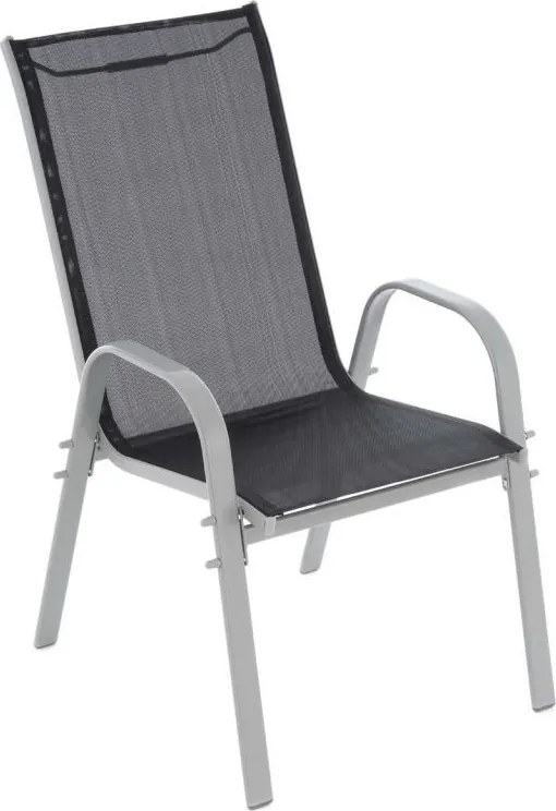 Zestaw sztaplowanych krzeseł ogrodowych 4  szt