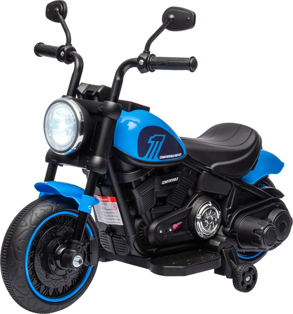 HOMCOM Motocykl Elektryczny dla Dzieci 6V Zabawka Pojazd dla Maluchów 15-3 lata Różowy i Czarny | Aosom PL