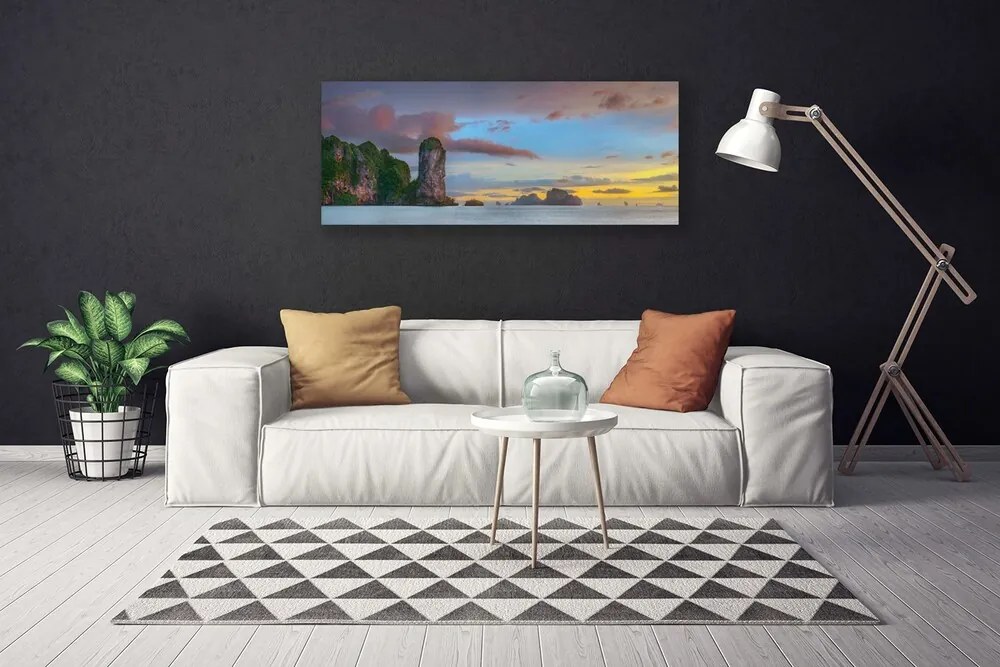 Obraz canvas na ścianę Szczyty Gór nad Zatoką