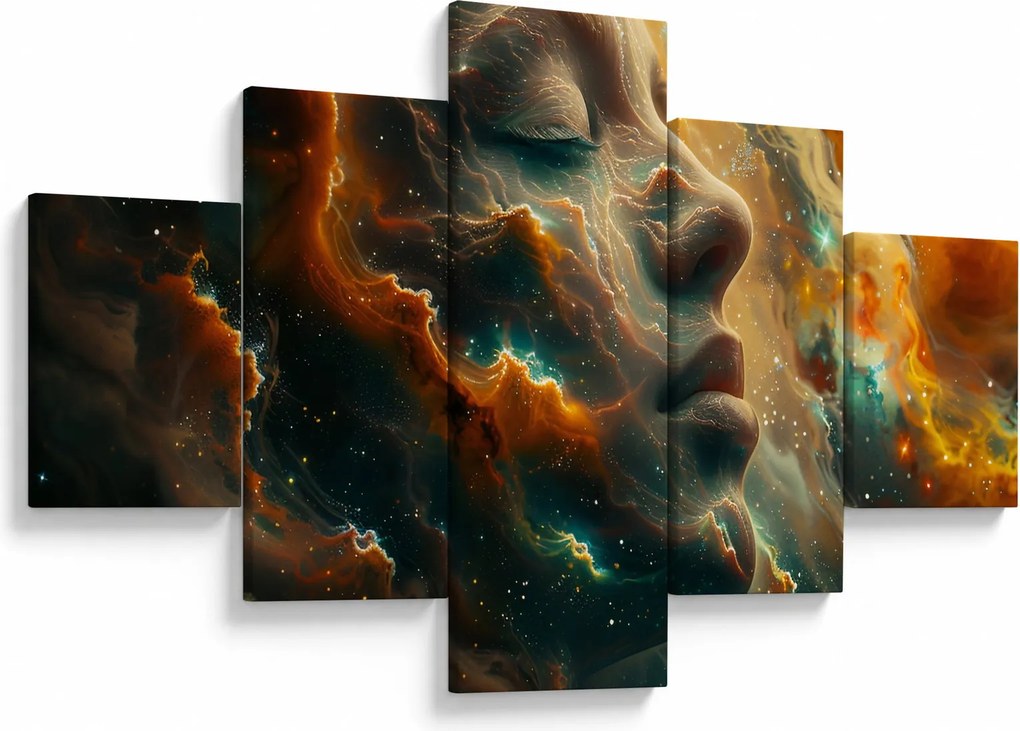 Obraz - Twarz w kosmosie (125x70 cm)