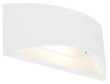 Nowoczesna lampa ścienna biała 20 cm - Tum