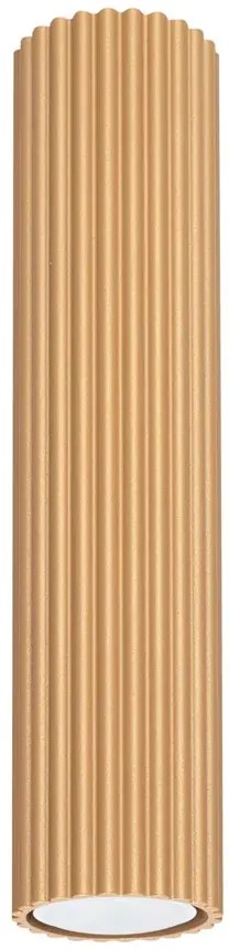 Złota stylowa lampa ryflowana w loftowym stylu 30cm - D293-Melson