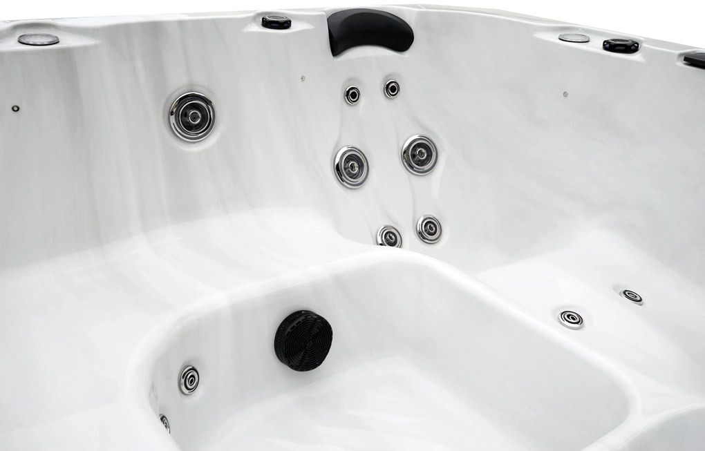 JACUZZI OGRODOWE PREMIUM WANNA  SPA 5-OSOBOWA WHITE OBUDOWA WHITE 195x195 CM
