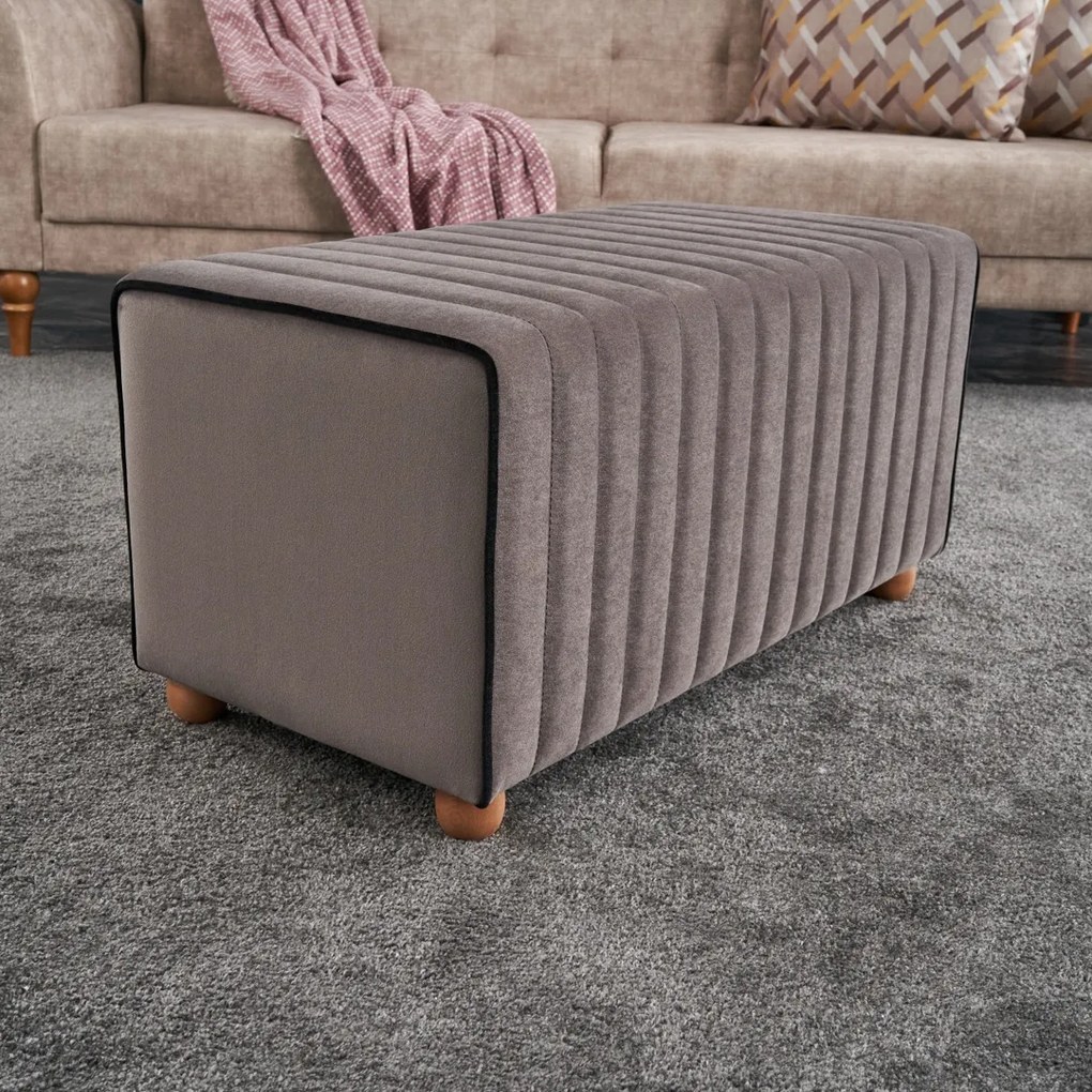 Taboret Mabel Pufa Mink