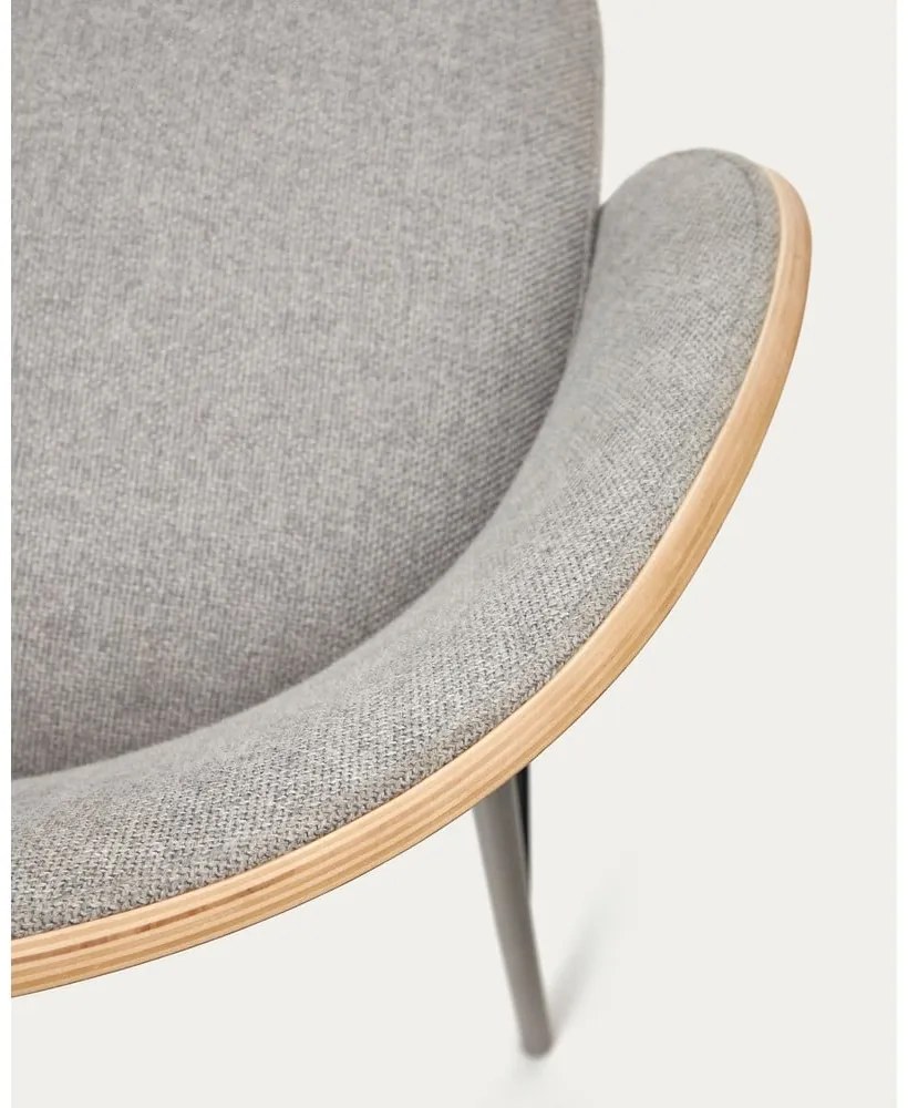Szaro-naturalny hoker (wysokość siedziska 65 cm) Eamy – Kave Home