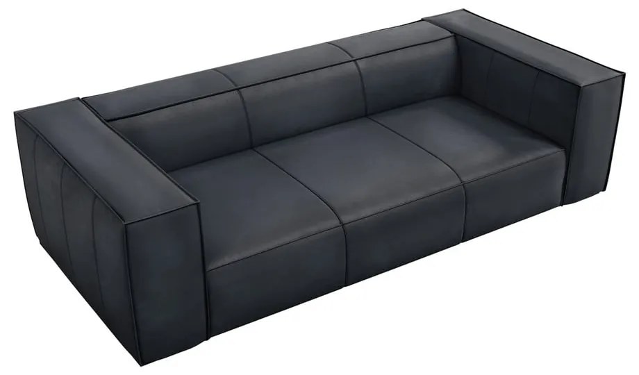 Ciemnoniebieska skórzana sofa 227 cm Madame – Windsor &amp; Co Sofas