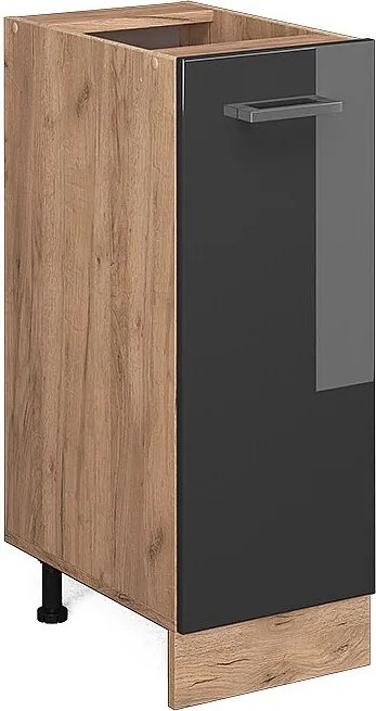 Szafka apteczna antracyt wysoki połysk 30x46x81.6 r-line