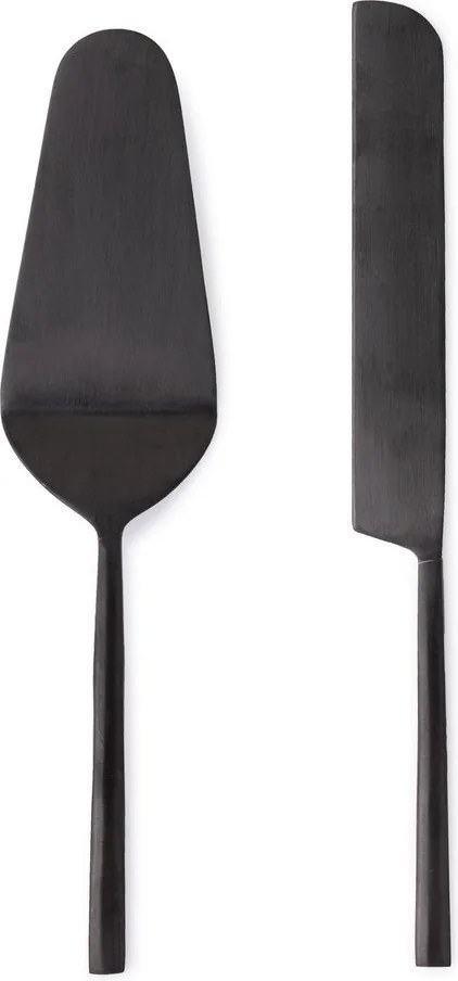 Zestaw noża i łopatki do ciast 2 szt. ze stali nierdzewnej Hestia – Bizzotto