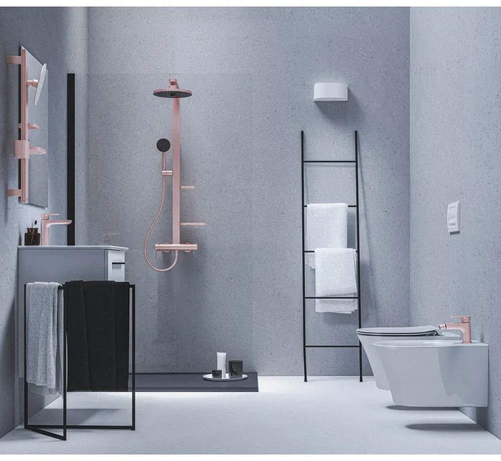 Jasnoróżowy metalowy zestaw prysznicowy 111 cm ALU+ – Ideal Standard