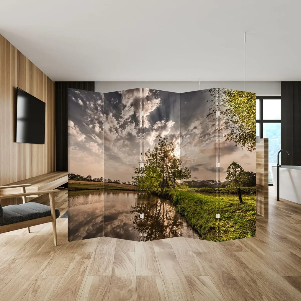 Parawan - Przyroda z promykami (210x170 cm)