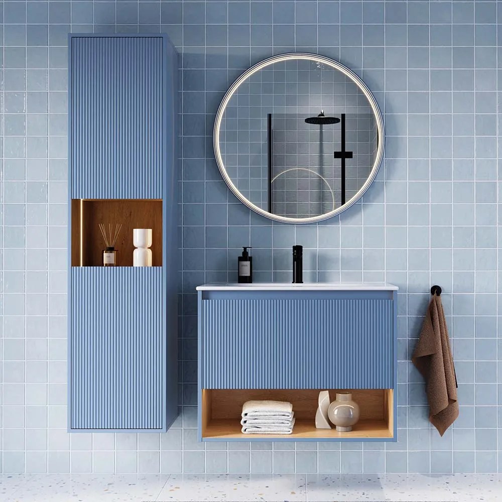 Badmöbelset BELDIVO 80 cm mit Waschbecken