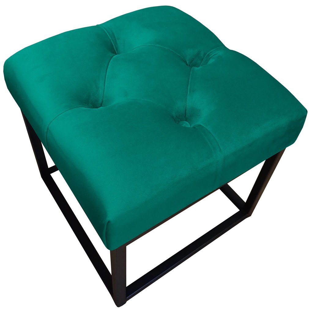 Pufa CHESTERFIELD LOFT ławka podnóżek metal MG20