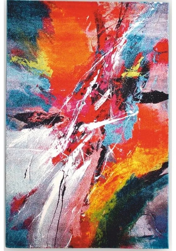 Dywan nowoczesny Folk ekspresja wielokolorowy 120 cm x 170 cm
