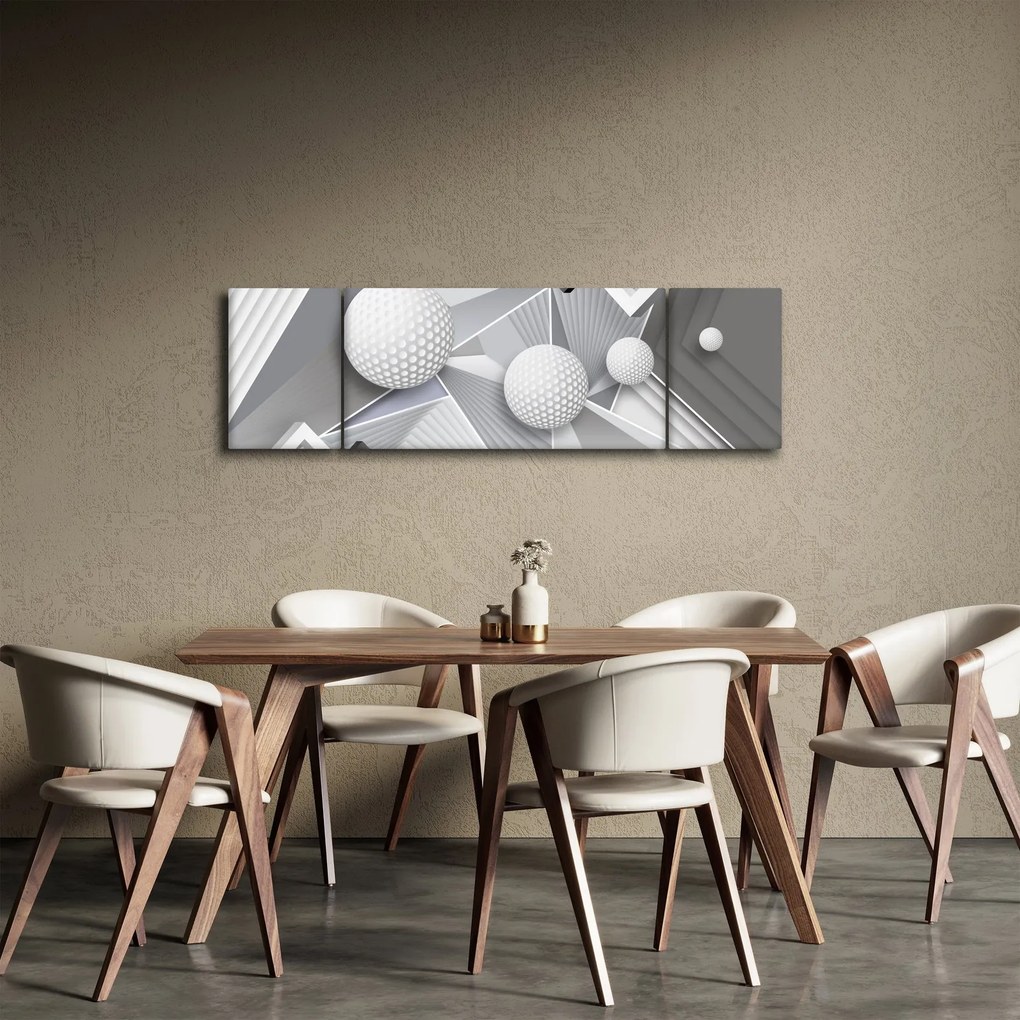 Geometryczny abstrakcyjny obraz (170x50 cm)