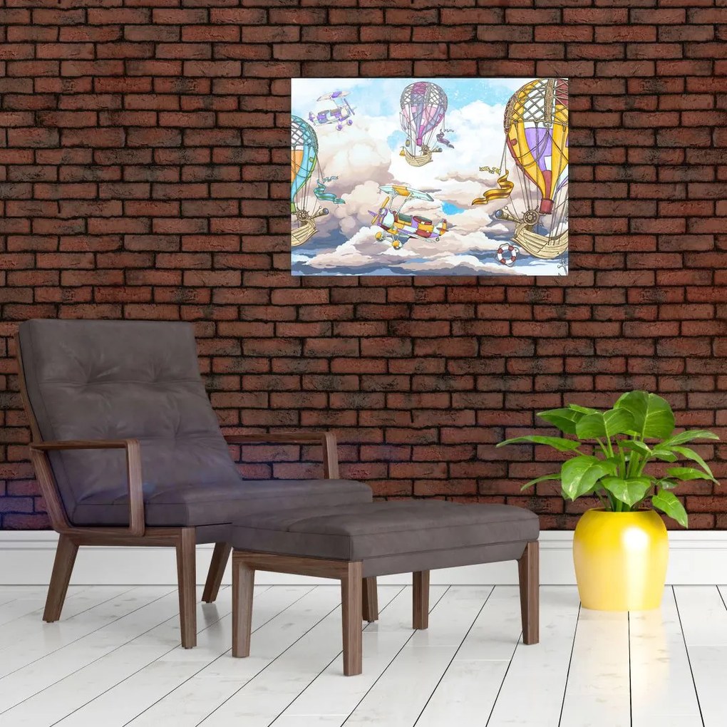 Obraz - Wyprawa w chmurach (70x50 cm)