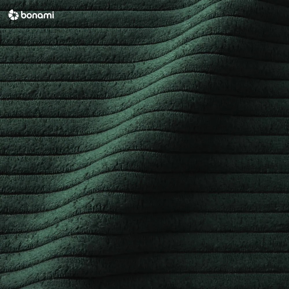 Ciemnozielone tapicerowane łóżko dwuosobowe bez stelaża 160x200 cm Mattis Cord – Meise Möbel