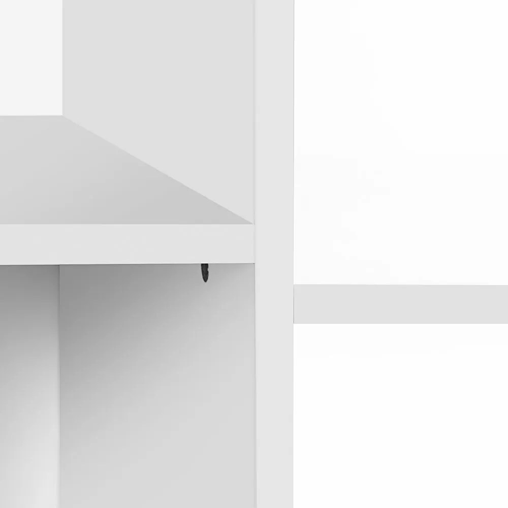 SongmicsHome Regał na zabawki i książki WSZECHŚWIAT, 2 pudełka, 93x30x100cm, biała z naklejkami