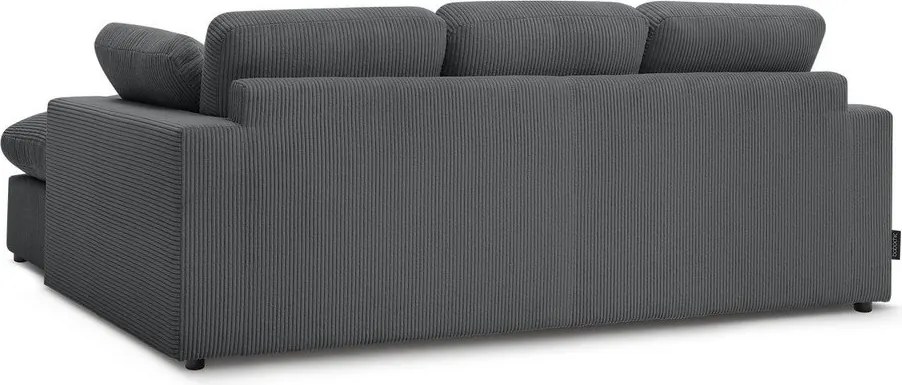 Ciemnoszary sztruksowy narożnik Belair – Bobochic Paris