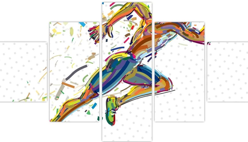 Obraz - Biegacz (125x70 cm)