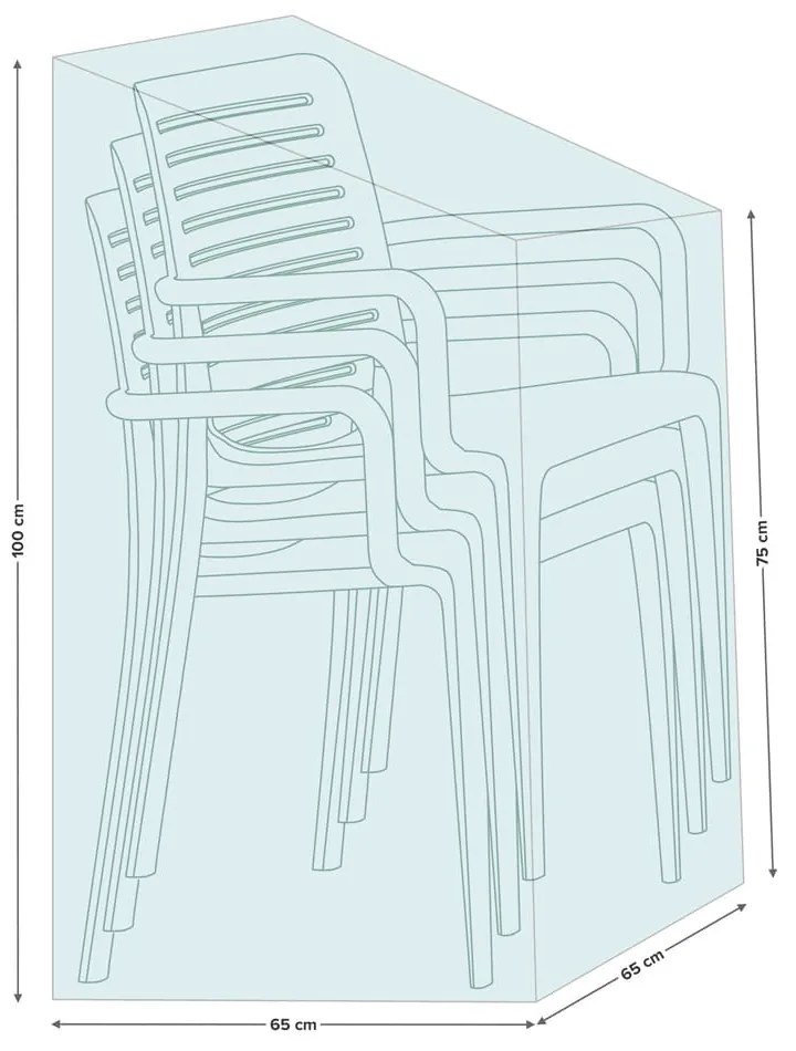POKROWIEC NA KRZESŁA OGRODOWE STOK 65X65X75/100 CM