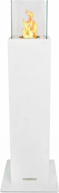 Capri 110 Biały kominek ogrodowy na bioetanol