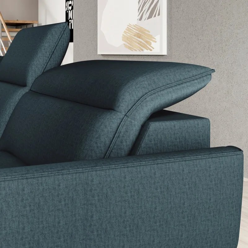 Narożnik MURILLO XL z elektryczną regulacją siedziska Prawostronny w tkaninie VOUGE 12 WERSAL