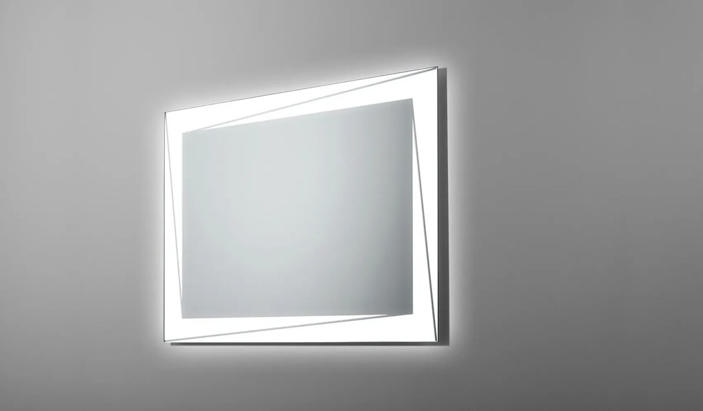 Lustro łazienkowe ADAGIO 80x60 z oświetleniem LED EXCLUSIVE RUKE
