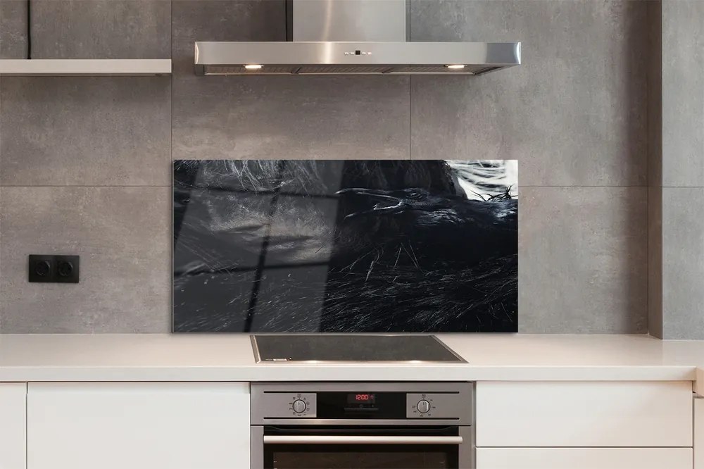 Szkło do Kuchni na Ścianę Tajemniczy Cień Postaci