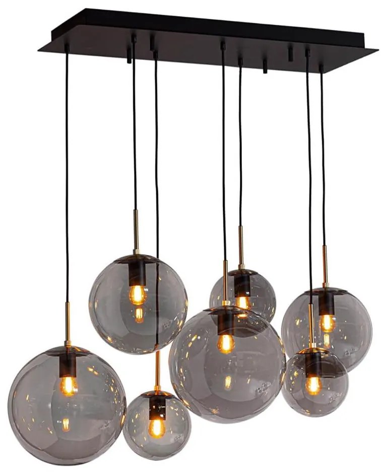 ByRydens 4202400-4002 - Lampa wisząca na linkach LAURA 7xE27/8W/230V