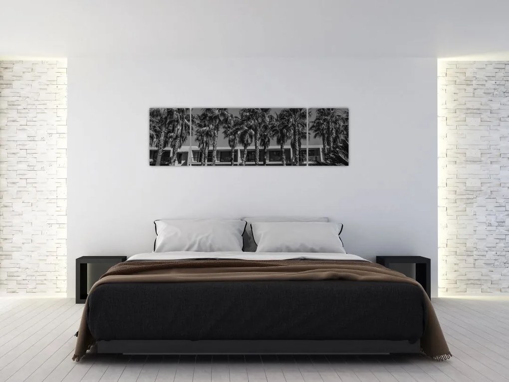 Obraz - Retro czerwony samochód (170x50 cm)