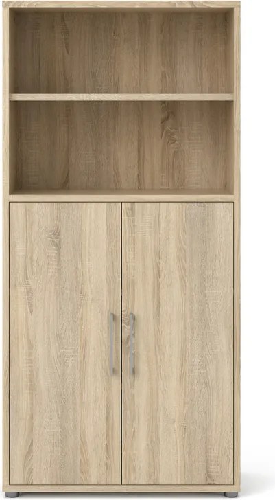Biurowy regał 2-drzwiowy Prima dąb sonoma