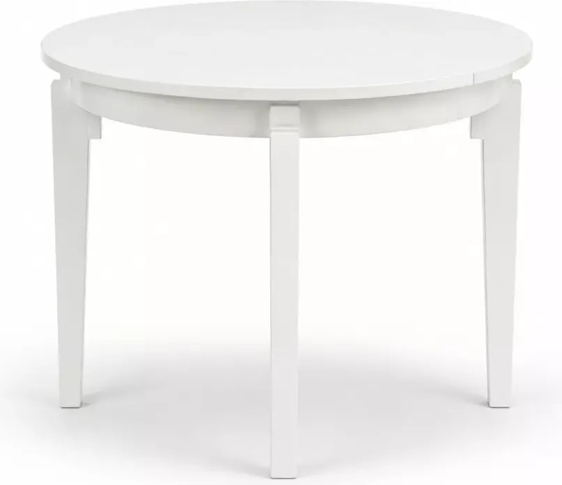 Stół okrągły rozkładany Luminis 100–200 cm okleina naturalna klasyczny elegancki do jadalni salonu