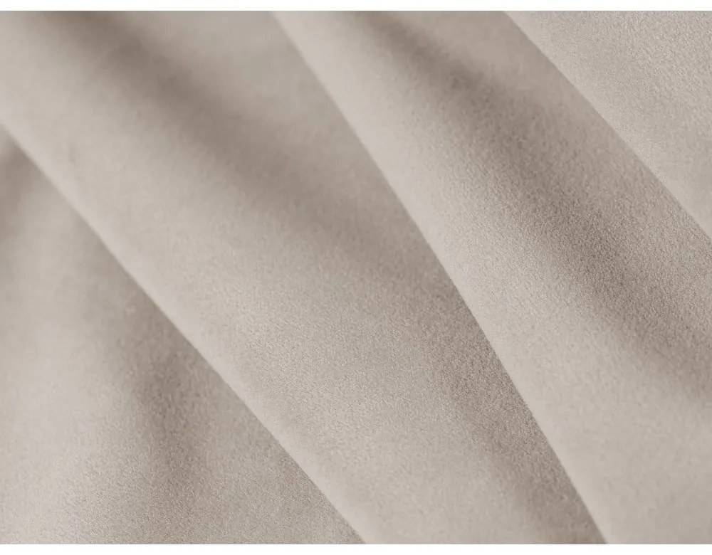 Beżowa aksamitna sofa 266 cm Paolo – Milo Casa