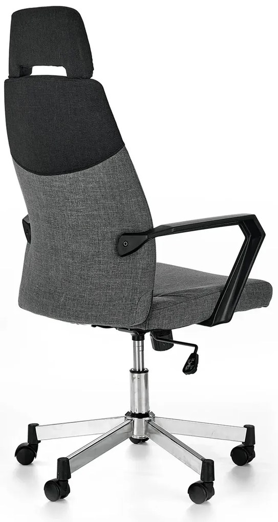 Nowoczesny szary do biurka fotel obrotowy materiałowy Z8-L36