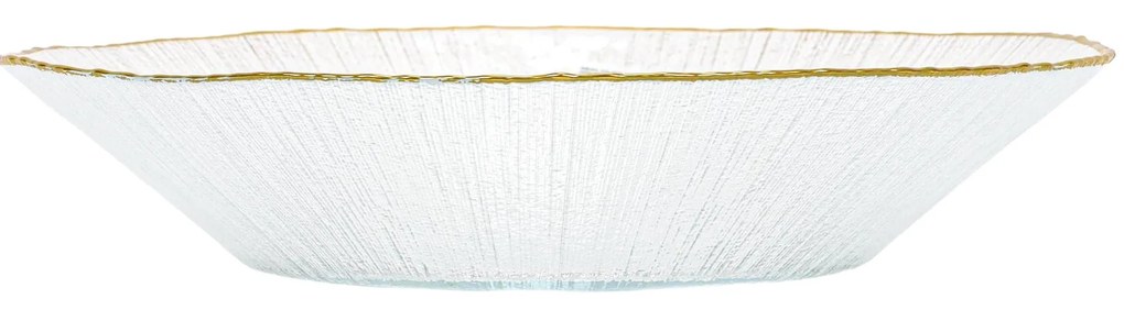 Szklana misa złotą obwódką DATURA, 30 cm