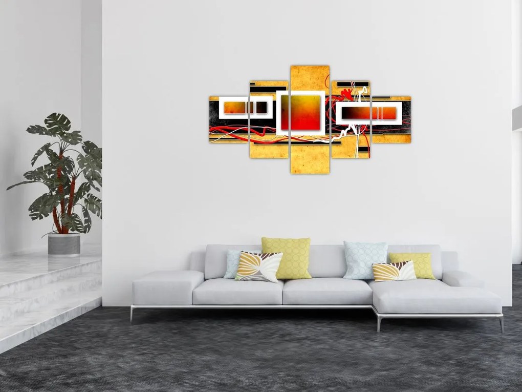 Obraz - Abstrakcja (125x70 cm)