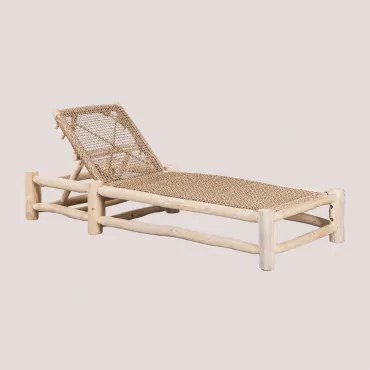 Rozkładany Fotel Wypoczynkowy Z Drewna Tekowego Bientina Jasne Drewno Tekowe - Sklum