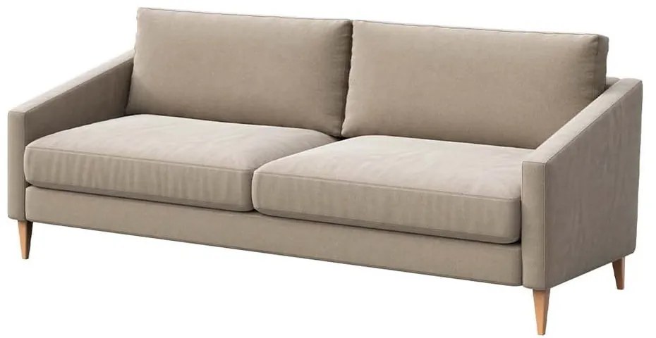 Beżowa aksamitna sofa 200 cm Karoto – Ame Yens