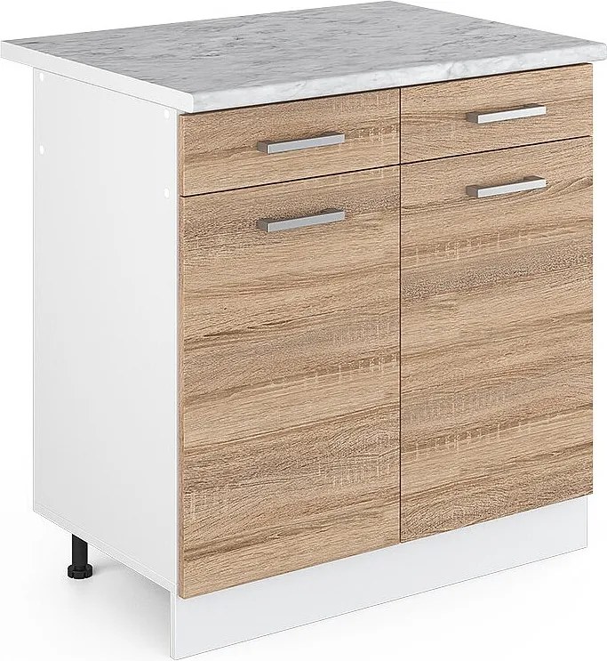 Szafka dolna do kuchni sonoma 80x60x81.6 r-line