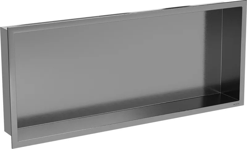 Mexen X-Wall-R półka wnękowa z kołnierzem 75 x 30 cm, gun gray szczotkowany - 19E0753010