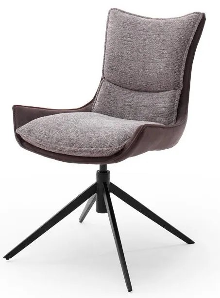 Krzesło ZAIRA, 1 szt., brązowe/czerwone