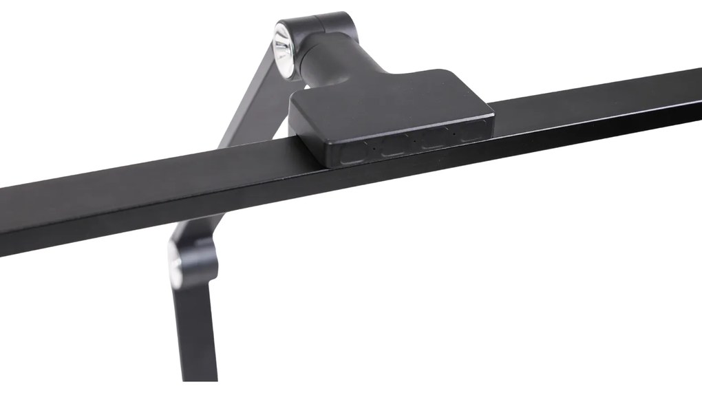 Lampa LED na biurko CLARIO, zacisk, pilot zdalnego sterowania