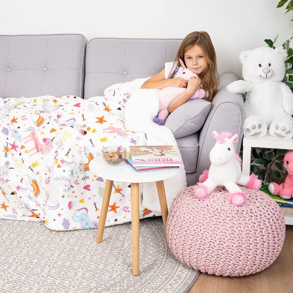 4Home Koc z barankiem Rainbow Dreams, 150 x 200 cm